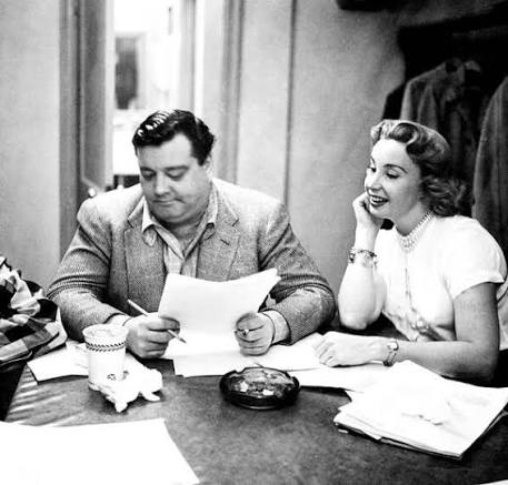Jackie Gleason and Audrey Meadows During Rehearsal Poster
