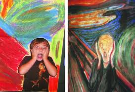 Haha We Are Totally Gonna Make These In Elem Art This Year Tried It With Middle School Last Primary School Art Classroom Art Projects Art Lessons Elementary