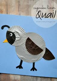Birds That Start With Q In Spanish Cupcake Liner Quail Kids Craft Q Crafts For Preschool Letter A Crafts Letter Q Crafts