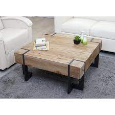 Sparen sie 8% mit rabattgutschein. Couchtisch Hwc A15 Wohnzimmertisch Tanne Holz Rustikal Massiv Naturfarben 60x60cm