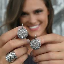 Boucles doreilles vague ronde