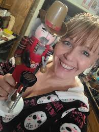 Nutcracker collection in living room corner display