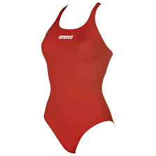 Дамски бански костюм Arena Solid Swim Pro, Red, Червен, M - eMAG.bg