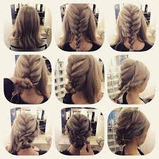 Stunning medium hair updos for romantic mood. Fashionable Braid Hairstyle For Shoulder Length Hair Hair Styles Long Hair Styles Hair Lengths