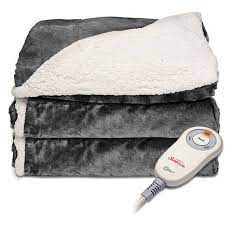 Between the face and back of this blanket are layers of very soft down alternative fiber, soft wire heating technology and two. Sunbeam Plush To Sherpa 50 X 60 Electric Heated Blanket 1 Each Walmart Com Walmart Com