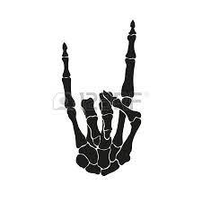 Skeleton Hand Heavy Metal Vector Illustration Metal Tattoo Heavy Metal Tattoo Skeleton Hand Tattoo