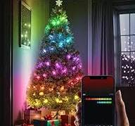 Amazon.com: Smart Color Changing Christmas Tree Lights - 66Feet 200LEDs APP  Controlled Twinkle Lights with RGB & 16 Scene Modes Perfect for Indoor ...