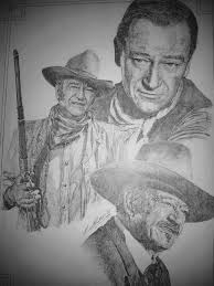 John Wayne In Pencil By Steven Streetin Celebrity Art Drawings Cool Art Drawings Art Drawings Beautiful