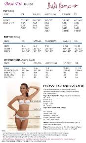 Luli Fama Swimwear Size Chart Elite Fashion Swimwear