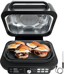 Buy Ninja Ig651 Foodi Smart Xl Pro 7 In 1 Indoor Grill Griddle Combo Use Opened Or Closed With Griddle Air Fry Dehydrate More Pro Power Grate Flat Top Griddle Crisper Smart Thermometer Black