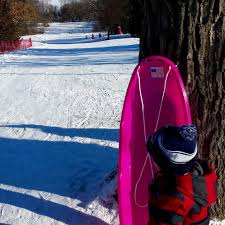 Picture lake, can you picture it? Reaching Top Speeds At Staring Lake Park Sledding Hill