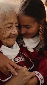 Choctaw Indian Girls in Their Regalia