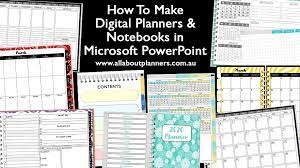 There are several aspects of a digital planner that you'll need, in order for your digital planner to work properly. How To Make Digital Planners Or Notebooks In Microsoft Powerpoint All About Planners