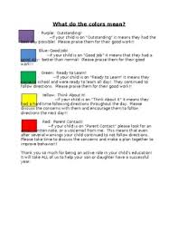 Behavior Color Meanings By Akin Adventures Teachers Pay