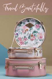 Pretty In Pinks Vintage Florals And Blush Rose Pink From Steamline Luggage Travel Beautifully Steamline Luggage Pink Luggage Beautiful Luggage
