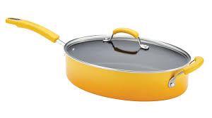 Rachael Ray Porcelain Enamel Ii Nonstick 5 Quart Covered Oval Saute Yellow Gradient Saute Yellow Gradient Saute Pa Saute Pan Kitchen Pot Rachel Ray Cookware