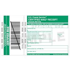 Certified Mail Receipt Personalized Stamps Lettering Personal Financial Statement