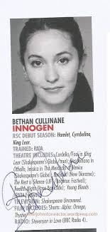 I saw the two plays with Oliver in Stratford!