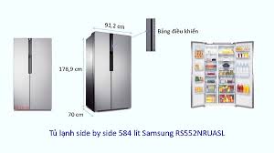 Most of the fridges with double doors are usually suited for families with three or more members and even joint families. The Common Side By Side Fridge Size