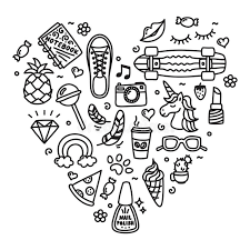 So when i set out to find the coolest things that amazon sells for under $25, it was a daunting task. Cool Teenager Stuff Favorite Things Doodle Heart Stock Vector Illustration Of Cactus Lips 148644022
