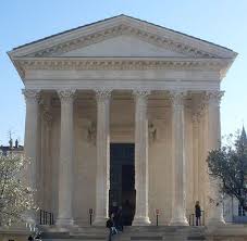 Maison Carree En Nimes Francia 16 Ac Arte Romano Templo Romano Inspirado En Los Model Casas Modernas Arquitectura Templo Romano Arquitectura