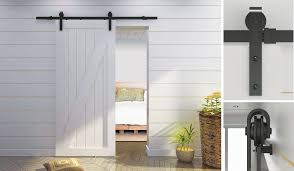 Systeme De Rail Apparent Decoratif Pour Porte Coulissante Style Rustique Home