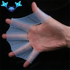 Swim Gear Fins Hand Web Flippers Silicone Training 1 Pair Gloves Women Men Kids Webbed Gloves For Swim Swim Accessories Swimming Gear Swimming Pool Accessories