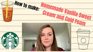 This recipe is the real deal! Starbucks Vanilla Sweet Cream Recipe The Real Deal Youtube