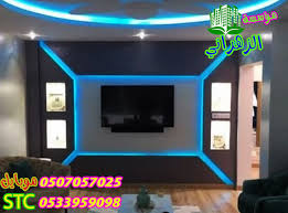 تركيب ديكور جبس شاشات بلازما ورق حائط 0533959098 دهانات مؤسسة الزهراني اسواق السعودية