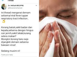 Sakit tekak ketika demam sering dikaitkan dengan jangkitan tonsil. Selesema Bawaan Virus Apa Bahaya Dan Tanda Tanda Bawaannya Kena Makan Antibiotik Tak Remaja