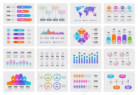 Business Presentation Charts Financial Report With Graphs Diagrams