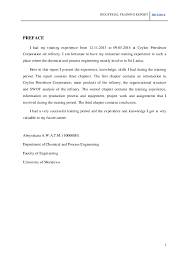 The main objective is to give students vast exposure to a real industrial environment. Pdf Industrial Training Report Teeni Abeysekara Academia Edu