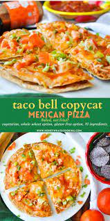 Mexican Pizza Taco Bell Vegetarian 10 Ingredients Gluten Free Option Honey Whats Cooking Recipe Mexican Pizza Mexican Pizza Recipe Taco Bell Mexican Pizza