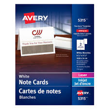 Avery template business cards caquetapositivo. Avery Note Cards 5315 Two Sided Printing 4 1 4 X 5 1 2 60 Pack