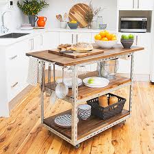 diy mobile kitchen island or workstation