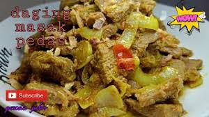 Daging masak kicap (soy sauce. Resepi Daging Masak Sambal Pedas Youtube