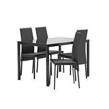 Get great deals on dining tables and chair sets at very.co.uk order online for buy now pay later option available. Buy Argos Home Lido Glass Extending Dining Table 6 Grey Chairs Dining Table And Chair Sets Argos