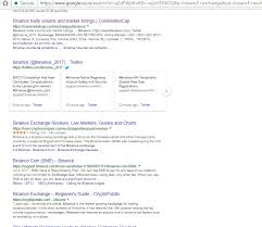 By no doubt, binance had become the leading exchange in matters of cryptocurrency trading. Its Strange Scary If You Type Binance Or Binance Exchange On Google You Get Loads Of Stuff But Not Actuall Link To The Exchage Binance That Is Not