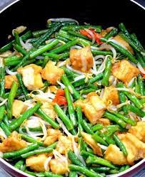 Resep Tumis Tahu Kacang Panjang Masakan Vegetarian Resep Masakan Masakan Asia