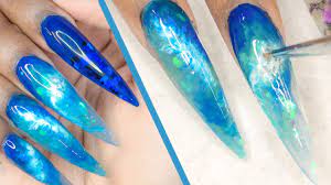 Acrylic Nails Tutorial Encapsulated Nails Nail Art Nail Tutorial Ocean Wave Nail Designs Youtube Encapsulated Nails Wave Nails Wave Nail Design