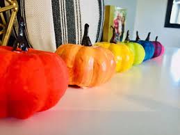 We originally made these diy rainbow pumpkins in 2017, and since then they have inspired even more rainbow pumpkin projects like this arch, and this paper pumpkin tablescape. Rainbow Painted Pumpkins For Kids A Fun And Simple Craft Hoawg