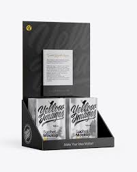 Display With Sachets Mockup Half Side View In Sachet Mockups On Yellow Images Object Mockups In 2020 Mockup Free Psd Free Psd Mockups Templates Mockup Free Download