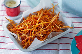 Sweet Potato Shoestring Fries Tesco Real Food Recipe Food Tesco Real Food Picnic Foods