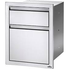 Complete with two drawers and. Napoleon Double Drawer For Outdoor Kitchen Cabinet 18 In X 24 In Stainless Steel Bi 1824 2dr Rona