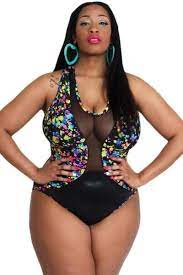 Sheer Mesh Insert Stunning One Piece Plus Size Swimsuit Monokini Us 10 12 2xl As Shown In 2021 Plus Size Swimwear Plus Size Swimsuits Plus Size