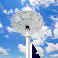 120 Led Flagpole Solar Light