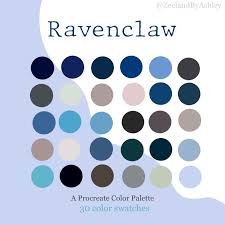 Ravenclaw Inspired Harry Potter Blue Procreate Color Palette Etsy Color Palette Color Palette Design Color Schemes Colour Palettes How to choose a good color palette that is easy for the eyes, yet convey the deepness of the topic? ravenclaw inspired harry potter blue
