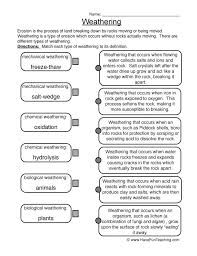 Weathering Worksheet Have Fun Teaching In 2020 Weathering And Erosion Weather Worksheets Rock Types