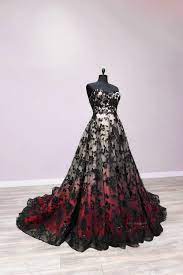 Bridal Gowns Colored By Taylor Ann Art Gallery Black Wedding Dresses Red Wedding Dresses Wedding Dresses Lace Ballgown