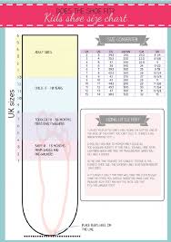 Printable Shoe Size Chart Shoe Size Chart Kids Baby Size